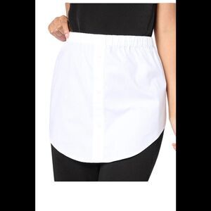 by Stacy London Women's Addable Shirt Skirt White - Regular